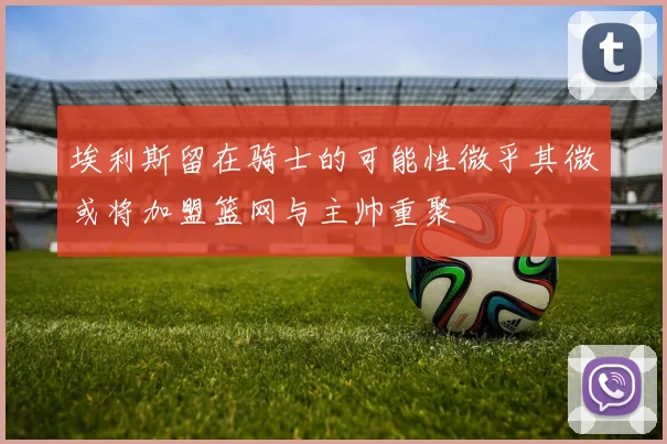 埃利斯留在骑士的可能性微乎其微或将加盟篮网与主帅重聚